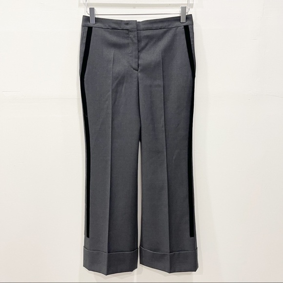 Gilmar Divisione Industria Spa Tuxedo Stripe Trouser Pants Size 40 Fleece Wool - Picture 1 of 10